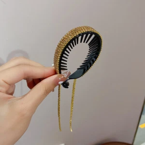 Bananen-Haarspange Mit Strassquaste Luxus-Haarspange Haarnadel ╏ - Bild 1 von 16