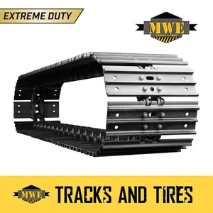 Fits Komatsu PC55MR-5 Excavator - (1-Track) 16" MWE Steel Grouser Tracks - Picture 1 of 8