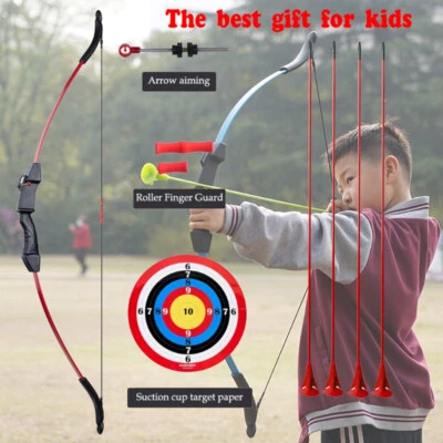 Recurve Bow for Kids Take-down Bow and 4pcs Arrows Set for Youth  Outdoor Game - Image 1 of 4