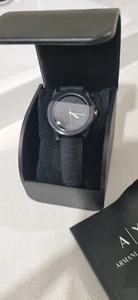 Armani Exchange Black Stainless Steel Mens Watch. AX4369 BRAND NEW Needs Battery - Picture 1 of 6