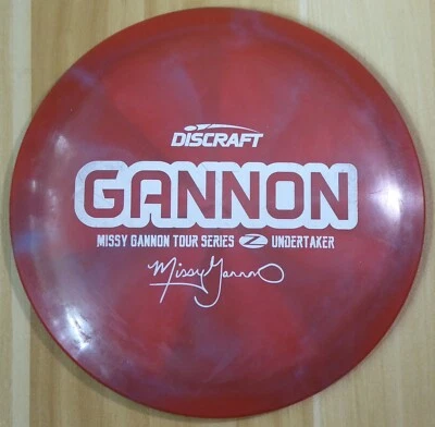 Discraft 2020 Missy Gannon Undertaker (Red, 174g) - Z Swirl Tour Series - Image 1 of 4