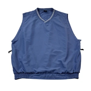 Vintage Nike Golf Vest Windbreaker Men Large Blue Sleeveless 90s Outdoor - Picture 1 of 11