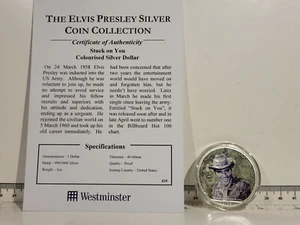 (L1074) 2008 Liberty Dollar 1oz 0,999 Silver Eagle - Elvis ~ Stuck On You - Bild 1 von 3