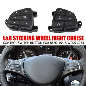 L &R Steering Wheel Right Cruise Control Switch Button for Benz 15-18 W205 C250v - Picture 1 of 14