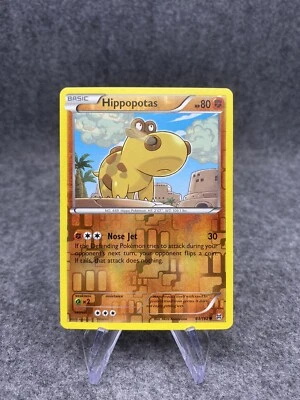 Pokémon TCG Hippopotas BREAKthrough 83/162 Reverse Holo Common NM - Image 1 of 2