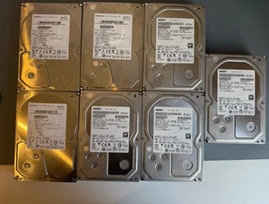 Lot of 8 x 2TB Enterprise SATA Hard Drives (HGST / Hitachi Ultrastar) - Afbeelding 1 van 3