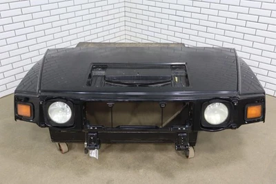 03-07 Hummer H2 Loaded OEM Hood (Black 41U) W/ Lights *See Photos* Foto 1 de 4