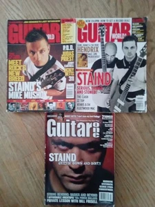 Staind 3 Guitar Magazine Lot Guitar World, Guitar One Two Foldout Posters - Picture 1 of 9