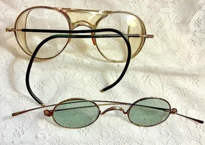 Vintage Bausch & Lomb Safety Glasses and vintage wire rims - Picture 1 of 7