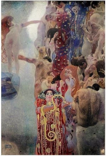 Arte Giclee Impreso Pintura al Óleo Gustav Klimt - Medicina Decoración del Hogar Lienzo Foto 1 de 1