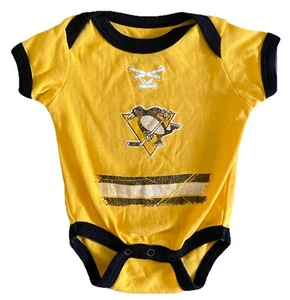 PITTSBURGH PENGUINS Baby Jersey One Piece Outfit Romper - NHL Squirt Squad, 12 M - Picture 1 of 10