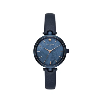 ¡NUEVO CON ETIQUETAS! Reloj Kate Spade New York 34 mm Holanda Correa Cuero Azul Marino en Azul Marino Foto 1 de 4
