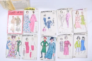 11x Vintage Dress & Clothing Sewing Templates Maudella - Picture 1 of 12