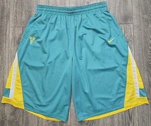 Pantalones cortos de baloncesto Nike Elite Dri Fit Kobe Mamba amarillo azulado 532324 310 para hombre 2XL - Imagen 1 de 2