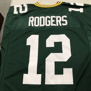 Green Bay Packers Aaron Rodgers #12 Reebok Jersey Men's Large Stitched NFL - Picture 1 of 14