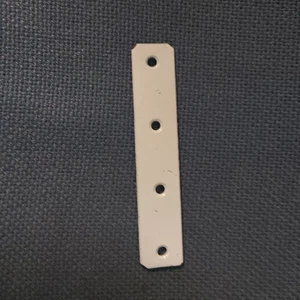 2x 5"/13cm lang x 25mm breit x 3mm creme Metall Verbindungsstreifen für Heimwerkeraufgaben Neu - Bild 1 von 1