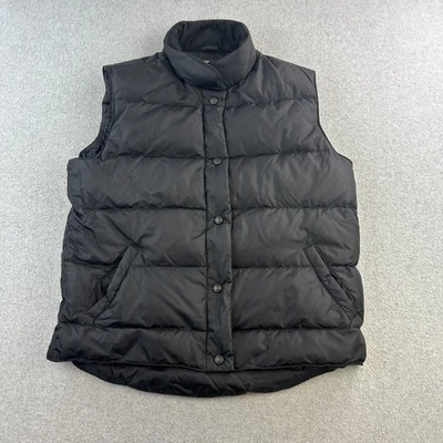 Cabelas Vest Womens Small Black Premier Northern Goose Down Outdoor Puffer - Image 1 of 4