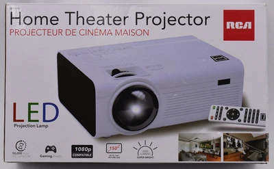 RCA RPJ119 Theater Portable Projector 150 in Home Video New in box - Image 1 of 4