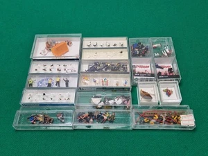 Job Lot Bundle of Preiser HO Gauge Painted Plastic Figures Camping Birds kids - Picture 1 of 11