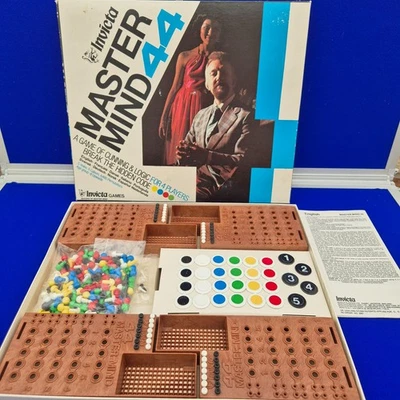 Mastermind 44 Game by Invicta 1977 Complete Boxed with Colour and Number Tokens - Image 1 of 4