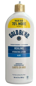 Gold Bond Healing Hydrating Lotion with Aloe Moisturizes, 24 oz, *Broken Top* - Picture 1 of 3