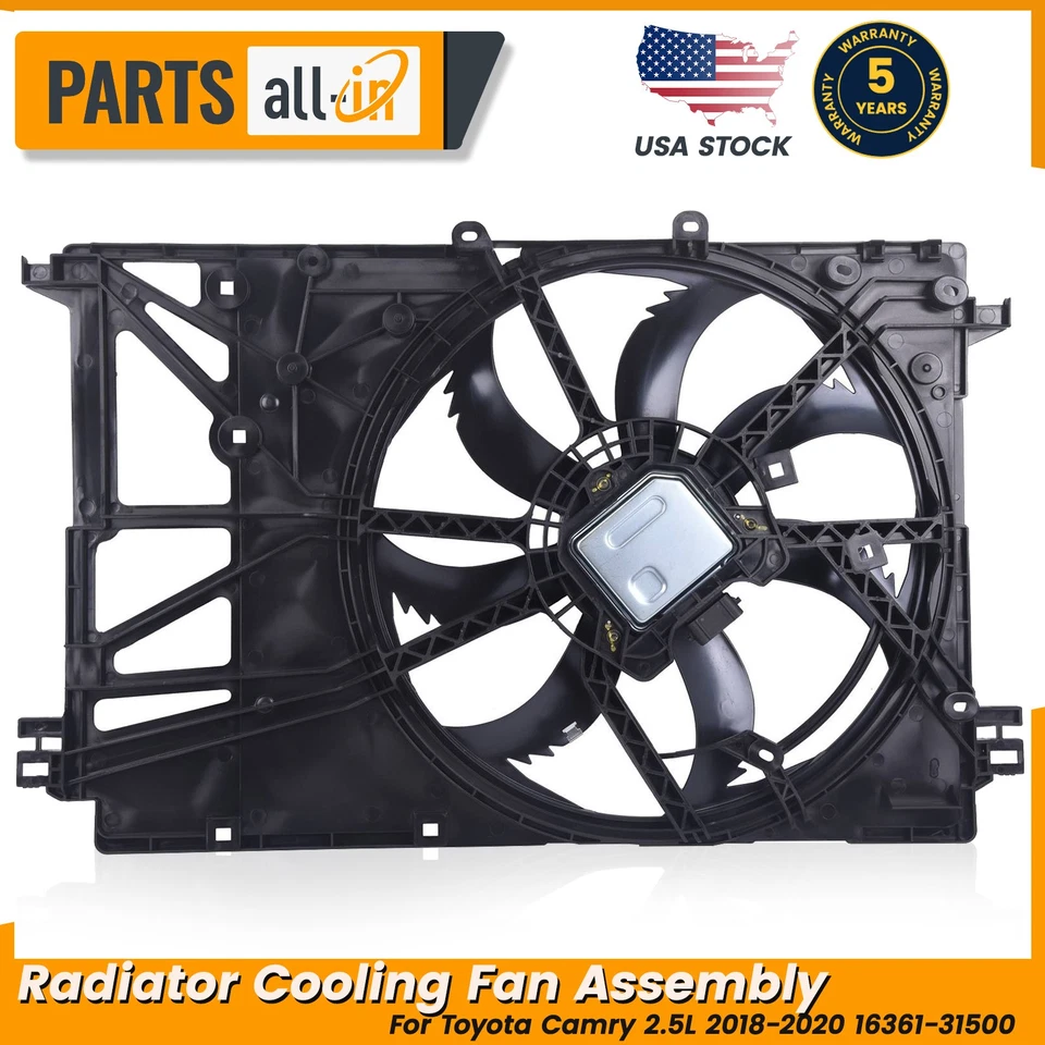 Conjunto de ventilador de refrigeración del radiador 16360-25010 para Toyota Camry Lexus ES250 NX250 Foto 1 de 4