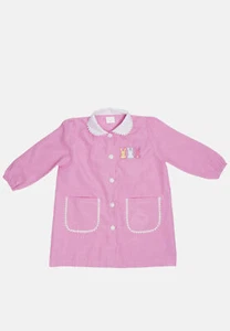 Nursery School Toddler Apron Pink & White Frames 2-7 Years Kindergarten - Picture 1 of 4