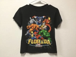 Boys Graphic Pullover Shirt Size M Black Multi Marvel Heroes Spiderman Thor 61 - Picture 1 of 4