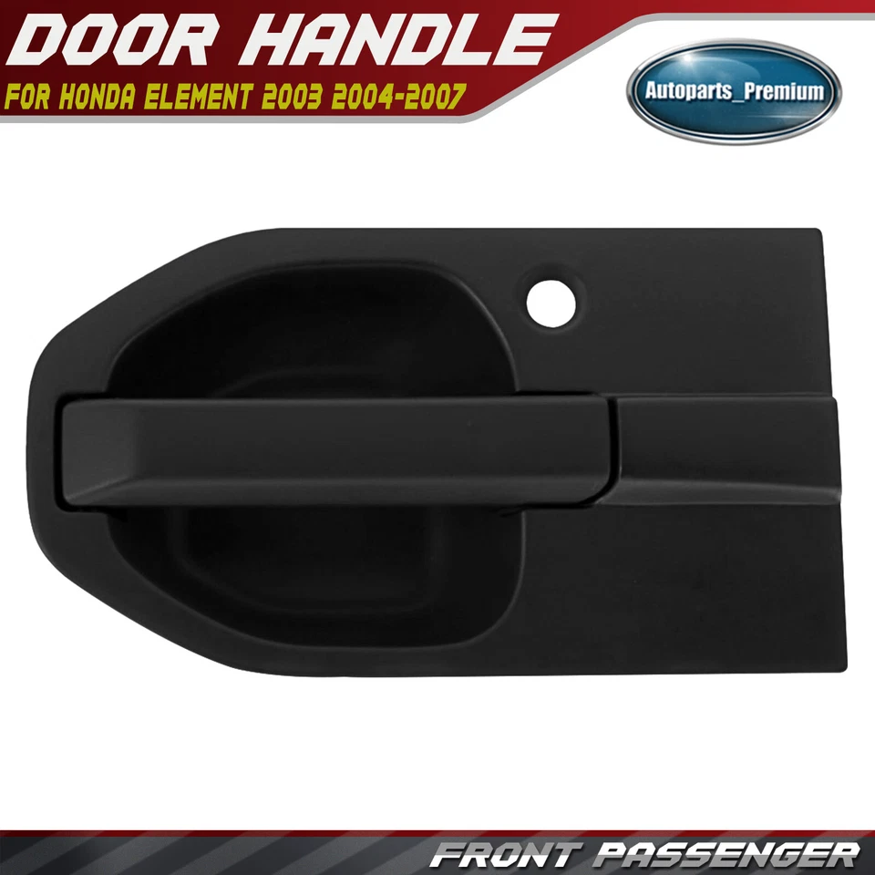 Manija de puerta exterior negra textura pasajero delantero para Honda Element 2003-2007 Foto 1 de 4