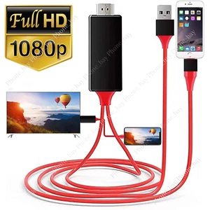 HDMI Mirroring AV Cable Phone to TV HDTV Adapter 1080P For Apple iPhone 14 13 12 - Picture 1 of 8