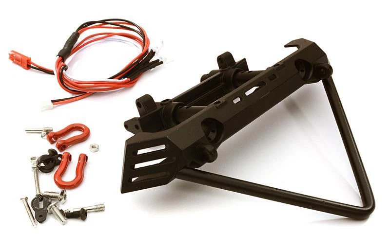 Realistic Front Metal Bumper w/ 40mm Mount for Axial SCX10 II - Image 1 of 1