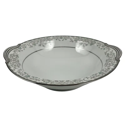 Cuenco para servir verduras Noritake Raleigh 5816 verde floral platino de colección Japón Foto 1 de 4