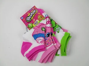 Girls Shopkins 5 Pack Socks NWT 6-8.5 - Picture 1 of 4