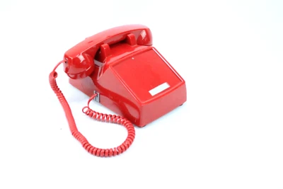 Telephone / Phone 250047-VBA-NDL Red desk no dial By Cortelco - Image 1 of 4
