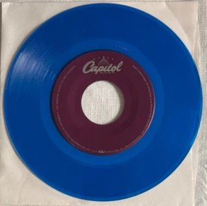 ERROR: The Beatles Long and Winding Road 7" Blue Vinyl Blank A Side Label NEW - Picture 1 of 2