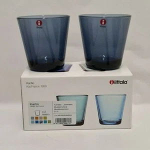 Kaj Franck Blueberry Kartio tumblers glasses 21cl Iittala Finland Brand New - Picture 1 of 2