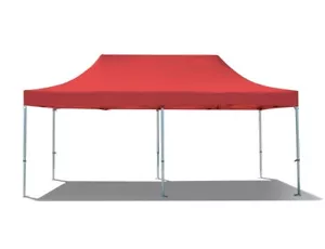 Carpa 10x20 roja toldo para eventos para patio trasero carnaval fiesta pop up festival gazebo - Imagen 1 de 7