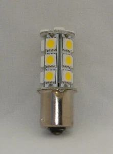4 pcs. JD LED Bayonet Base BA15S AC/DC 12V 5W Bright 3000K Reverse Light Bulb - Picture 1 of 4