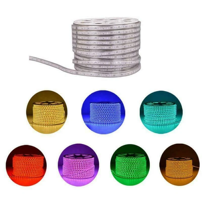LED Strip Rope Wire Light RGB Flexible Xmas Party Decor Waterproof AC 110V 220V - Image 1 of 4