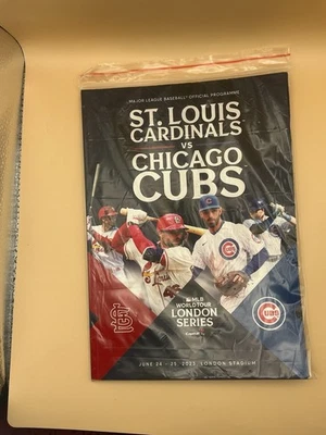 2023 MLB WORLD TOUR LONDON SERIES PROGRAMME - ST LOUIS CARDINALS v CHICAGO CUBS - Image 1 of 2