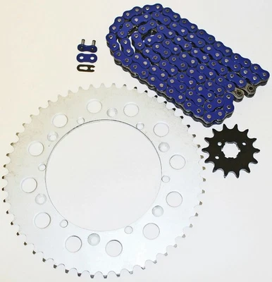 Yamaha 1991-1996 WR250 250 / 1991-1993 YZ250 cadena azul y piñón 13/50 116L Foto 1 de 4