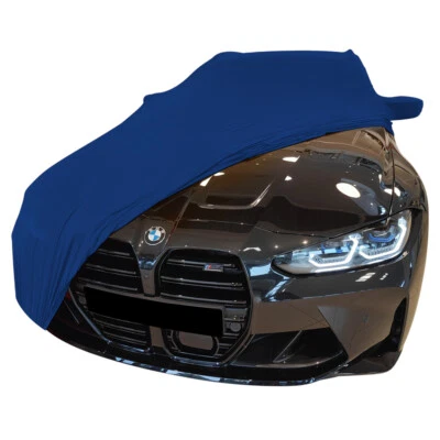 Indoor car cover fits BMW M3 Touring (G81) bespoke Le Mans Blue cover With mi... Foto 1 de 4