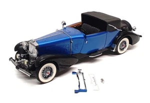 Franklin Mint 1/24 Scale 251022R - 1933 Duesenberg J Victoria - Blue/Black - Picture 1 of 4