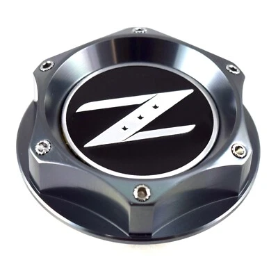 New Gunmetal Z Billet Oil Cap For Nissan Infiniti Nismo JDM GTR 350z 370z 240SX  - Image 1 of 2