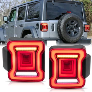 2X LED Tail Lights Running / Reverse / Turn Lamps For Jeep Wrangler JL 2018-2023 - Picture 1 of 14