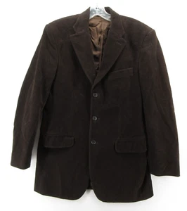 VINTAGE Banana Republic Sport Coat Men 38 Brown Corduroy Blazer Jacket Field Y2K - Picture 1 of 11