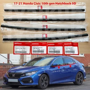 17-21 Genuine Honda Civic FK Hatchback outer door belt weatherstrip rubber seal - Picture 1 of 6