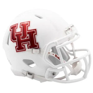 Houston Cougars White Riddell Speed Mini Football Helmet - Picture 1 of 1