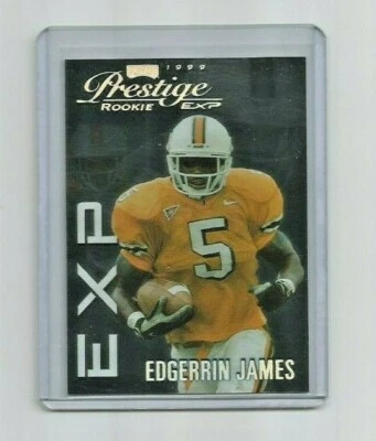 EDGERRIN JAMES (Colts) 1999 PLAYOFF PRESTIGE EXP PARALLEL ROOKIE CARD #141/3250 - Image 1 of 2