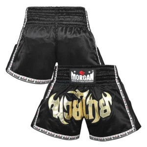 Morgan Sports - Lumpinee Ready Muay Thai Kick Boxing Shorts - Black - Picture 1 of 25